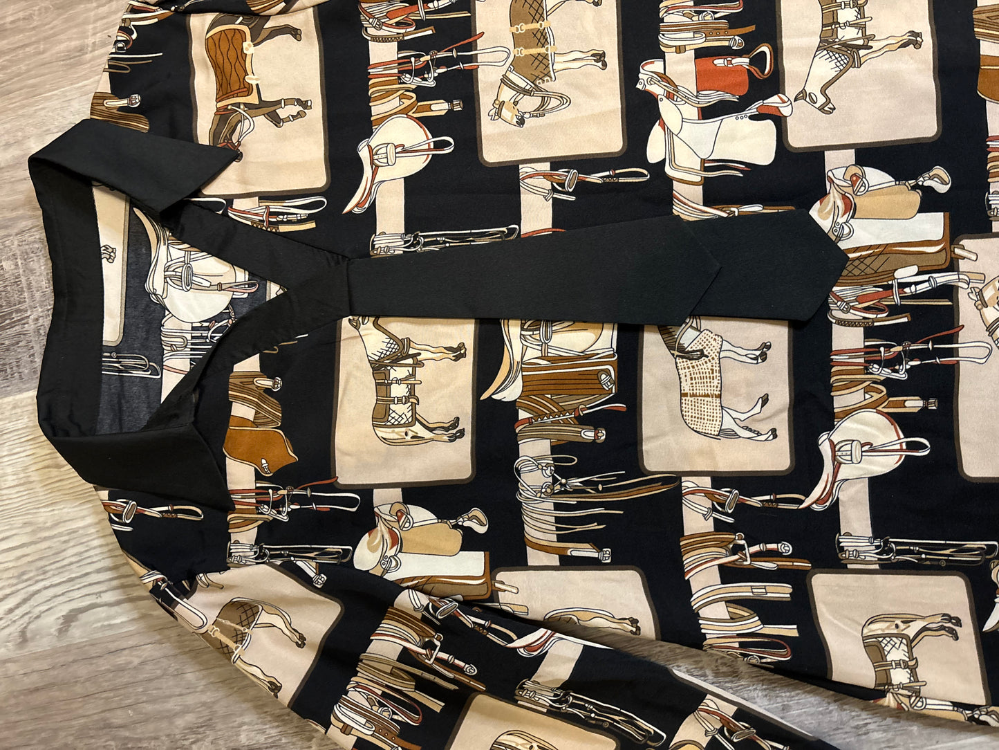 ENGLISH HORSE & TACK BLOUSE TOP