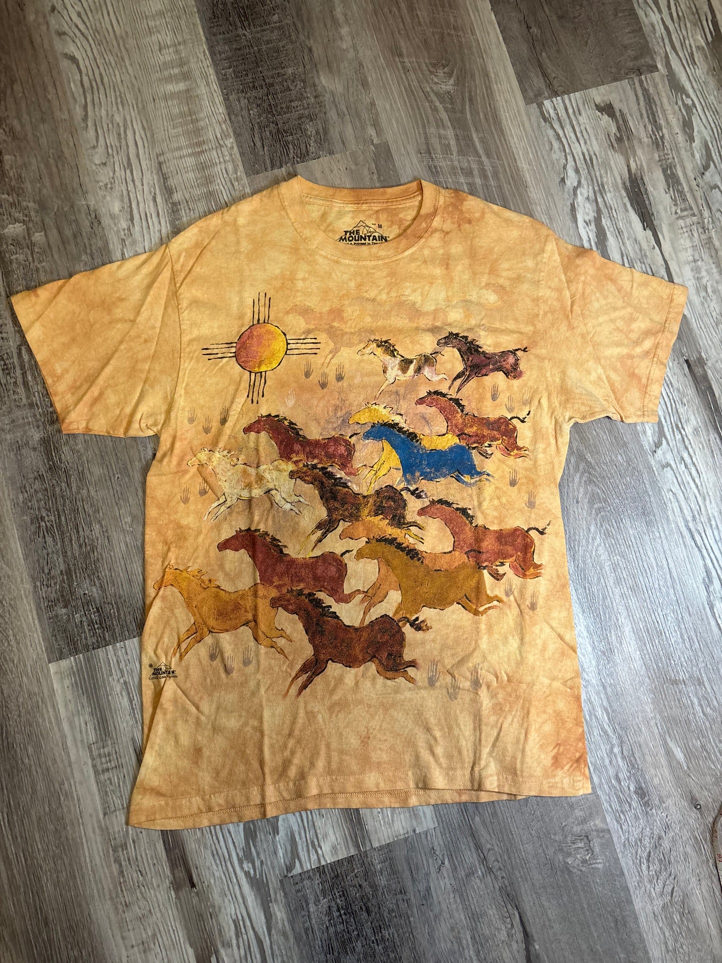 CAVE PONIES ZIA THE MOUNTAIN NATURE TEE NATIVE *VINTAGE*