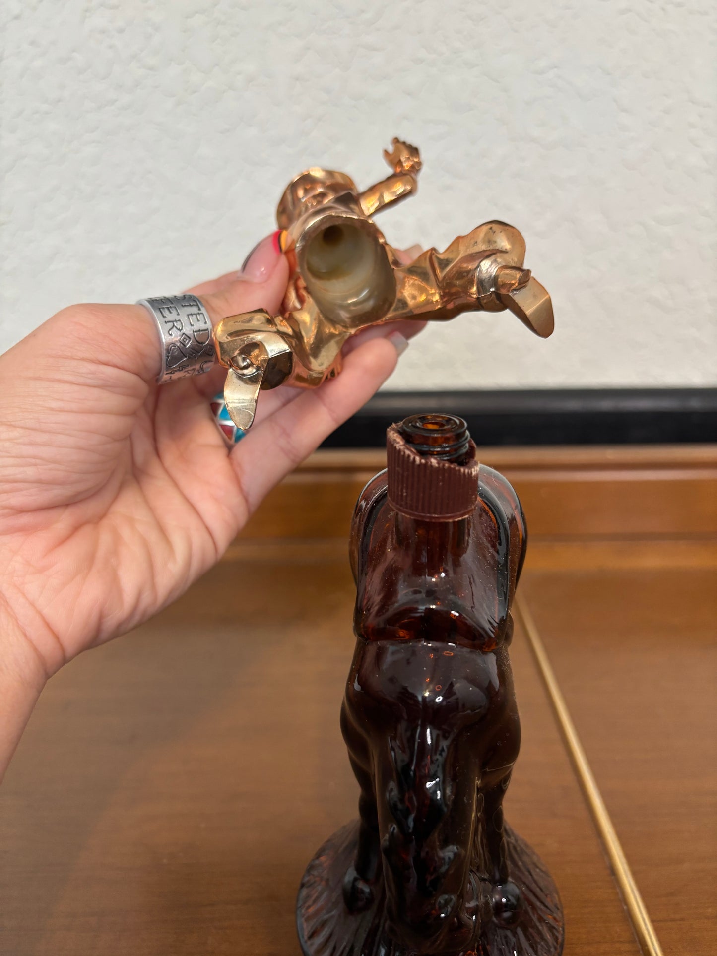 *VINTAGE* BUCKING BRONCO AVON COLOGNE BOTTLE