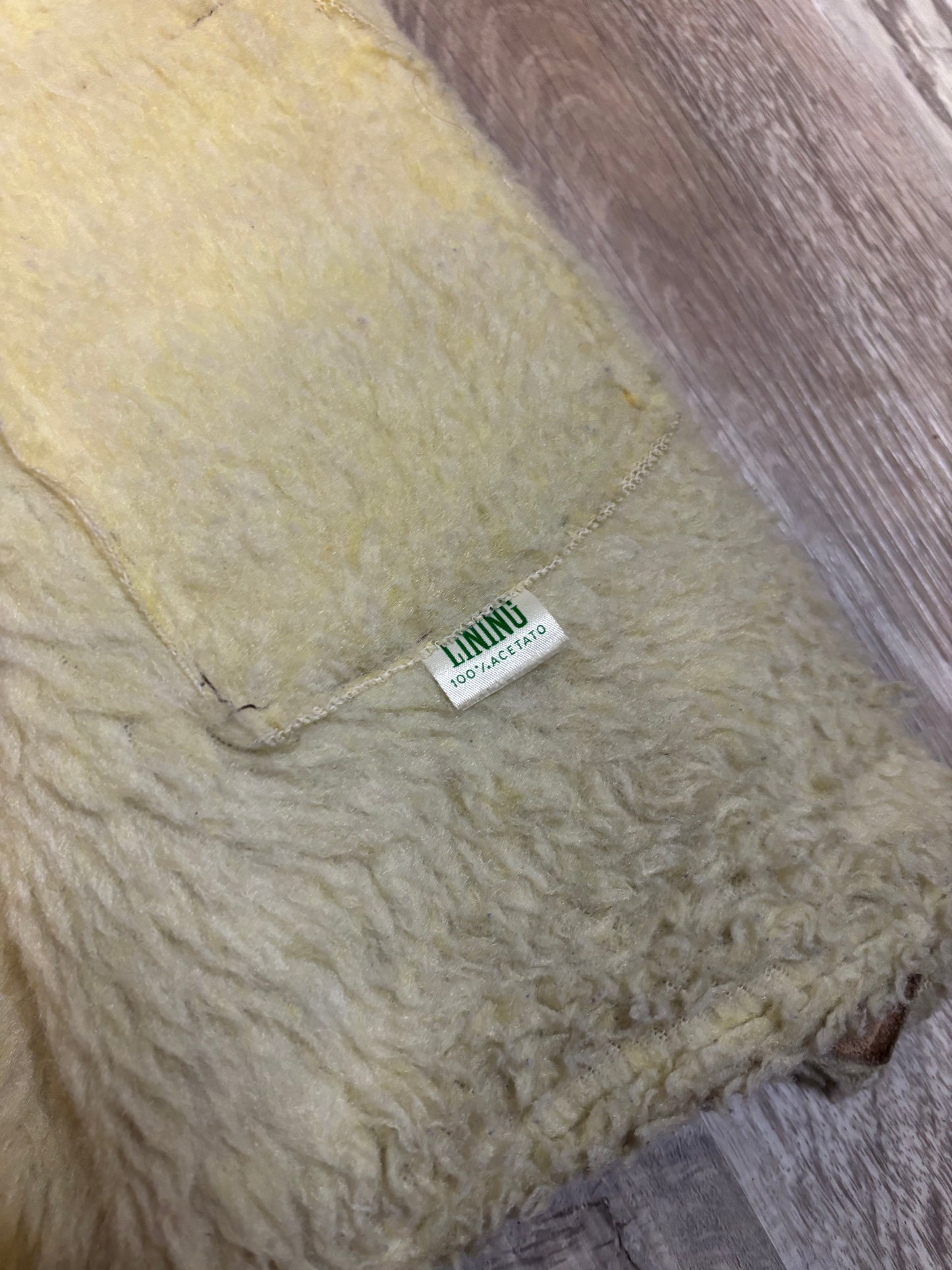 MEXICO HAND ETCHED LEATHER WOOL HORSE HORSESHOE VEST *VINTAGE*