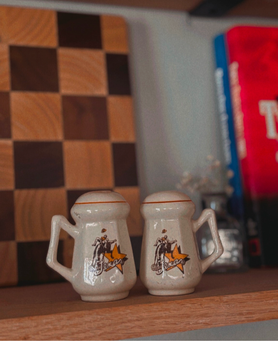 TEXAS BRONC SALT & PEPPER SHAKER SET *VINTAGE*