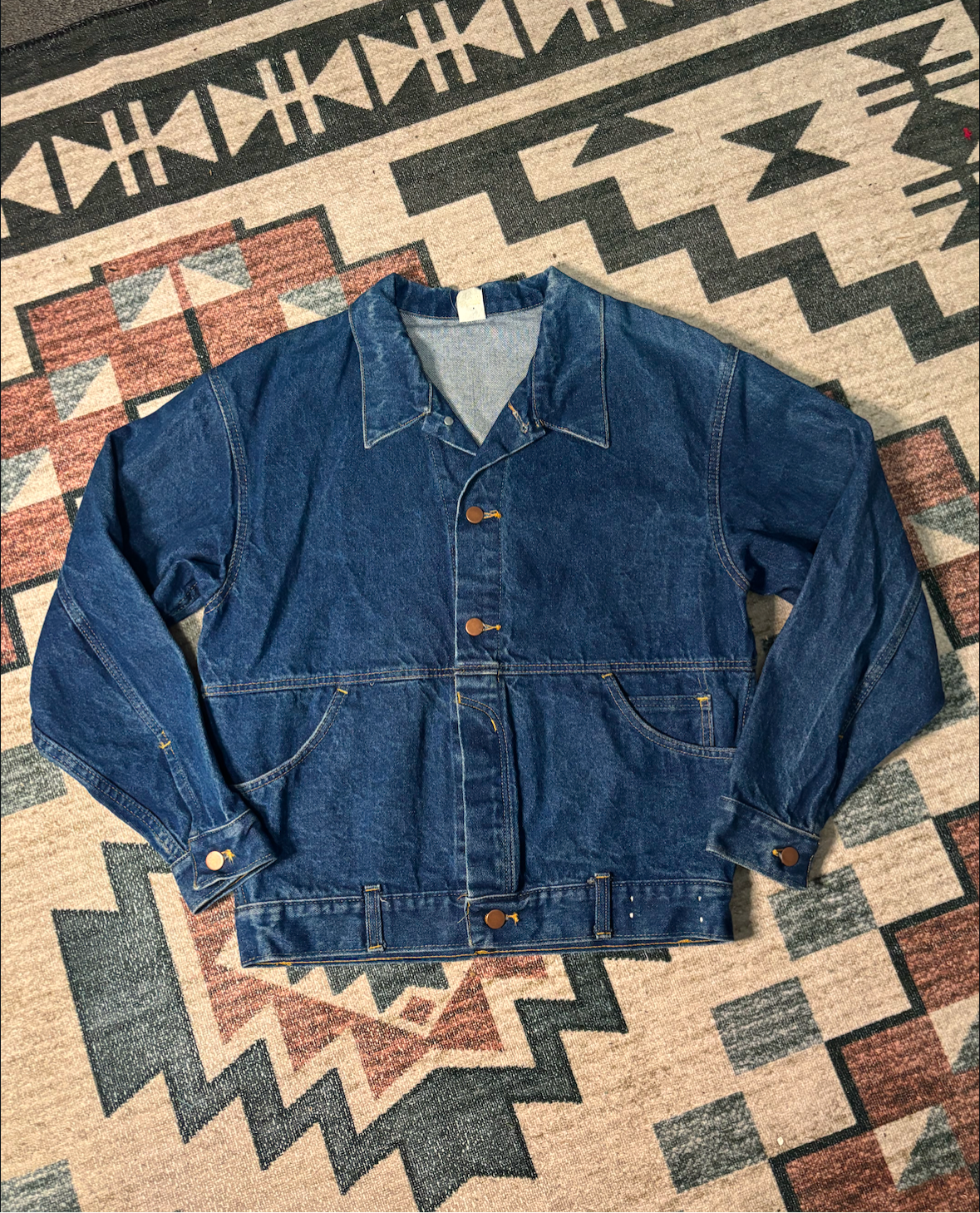 RARE LONGHORN JEAN JACKET *VINTAGE*