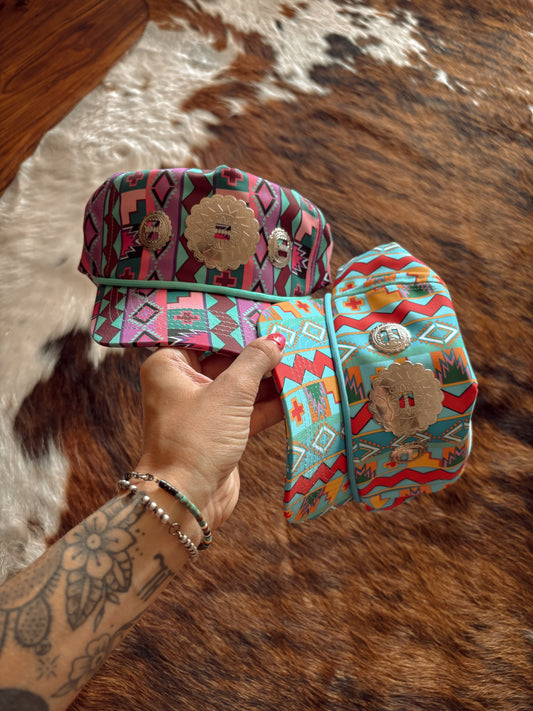 Aztec Concho Trucker Hat *READY TO SHIP*
