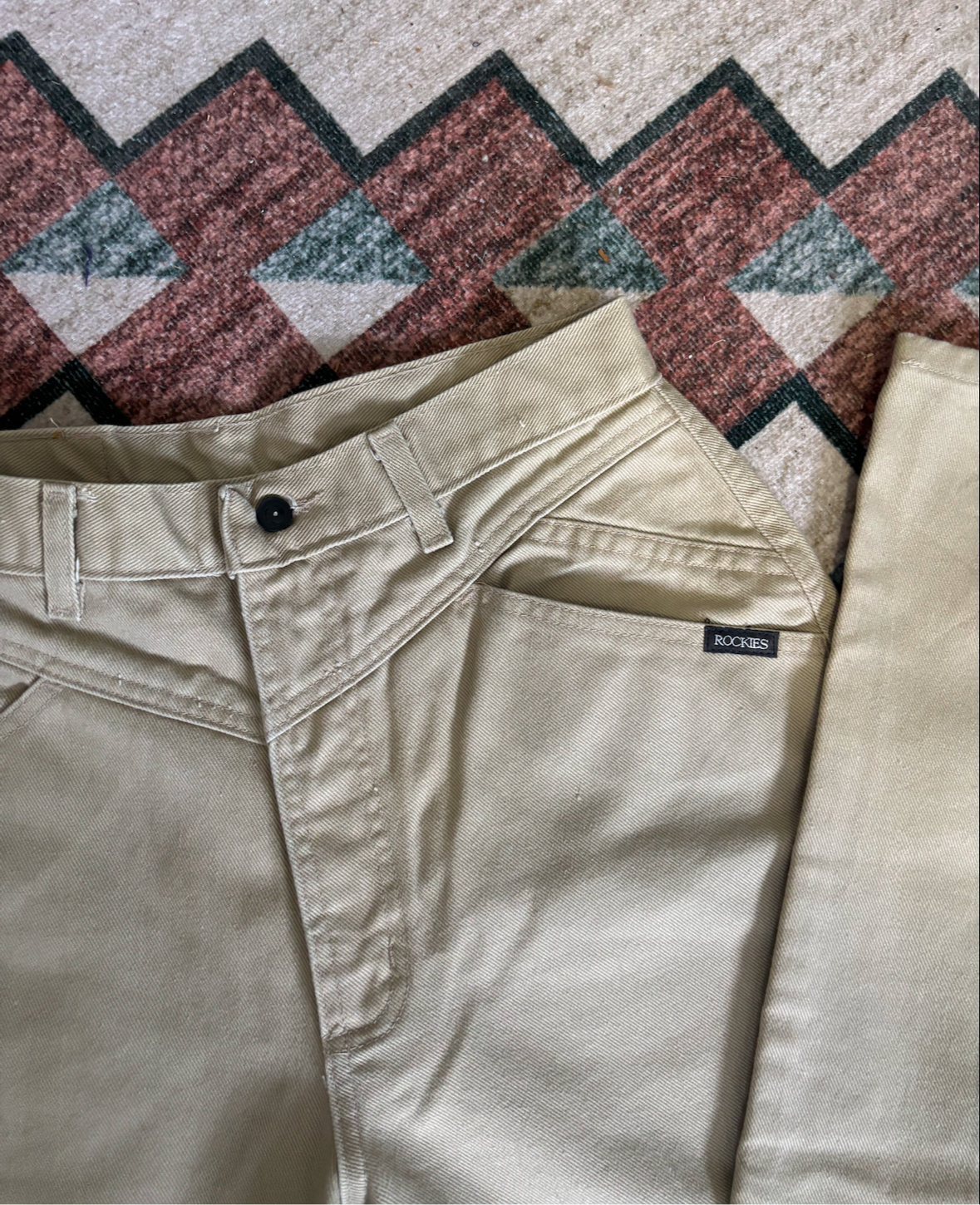 30” KHAKI ROCKIES BAREBACK JEANS *VINTAGE*