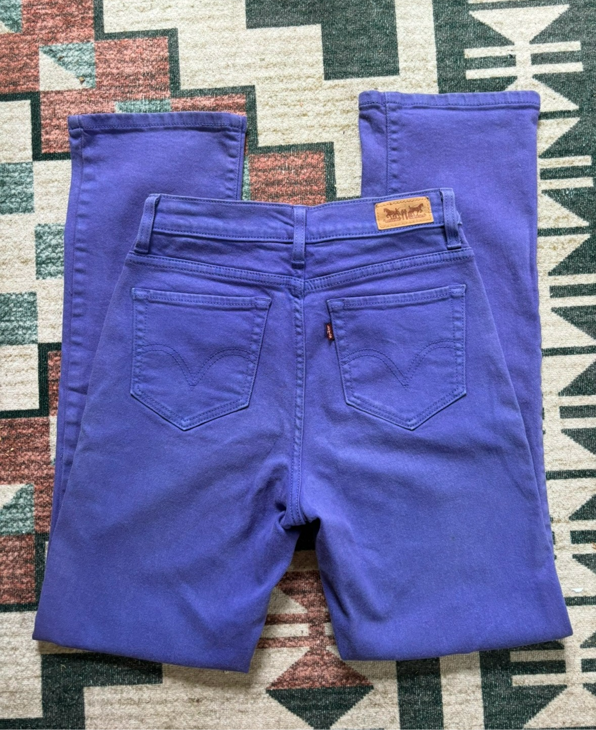 26” PURPLE BROWN-TAG LEVI JEANS 512 STRAIGHT LEG