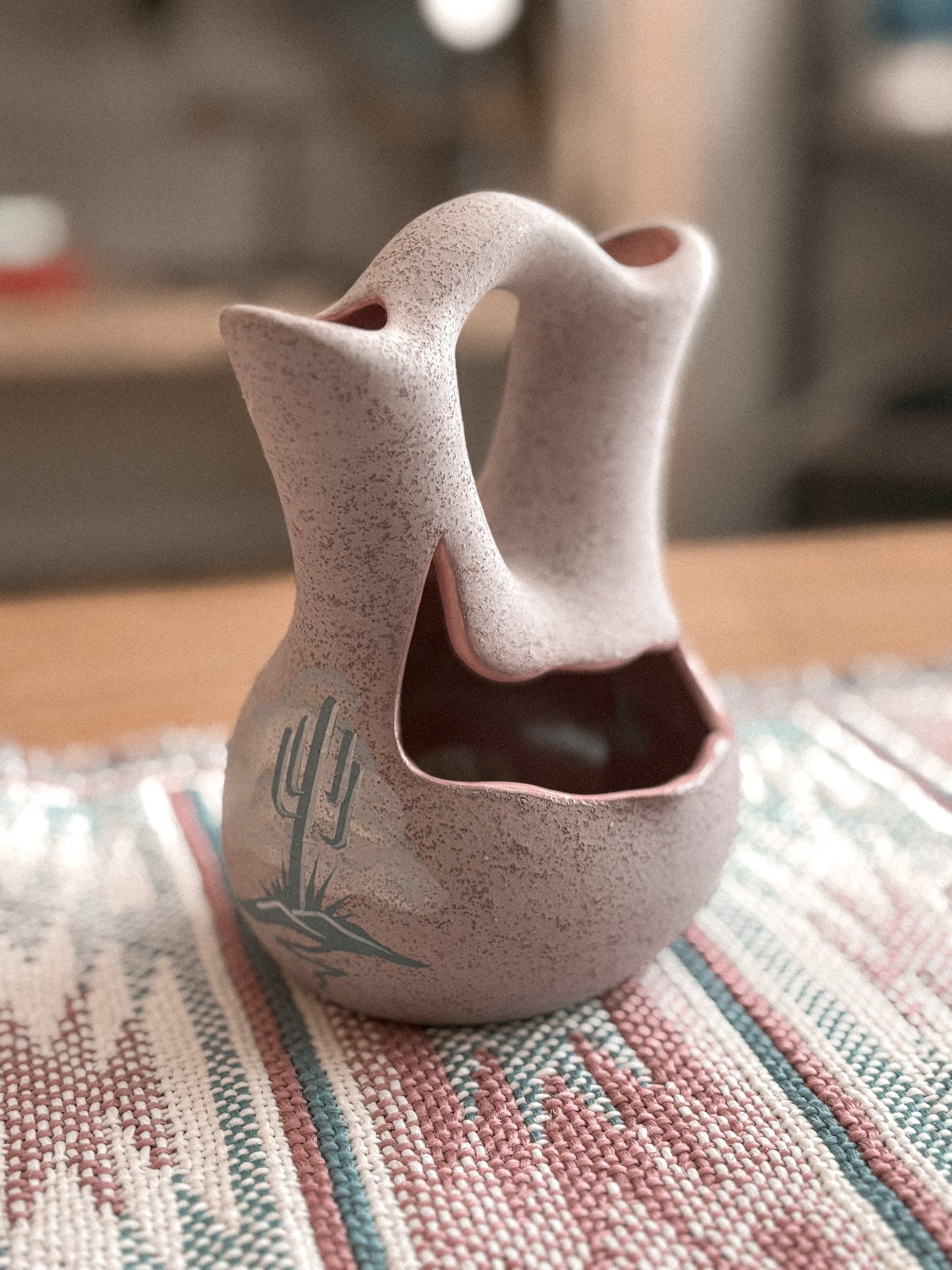 PURPLE CACTUS DINÉ UNITY VASE *VINTAGE*