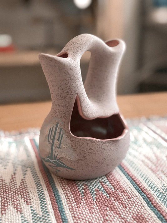 PURPLE CACTUS DINÉ UNITY VASE *VINTAGE*