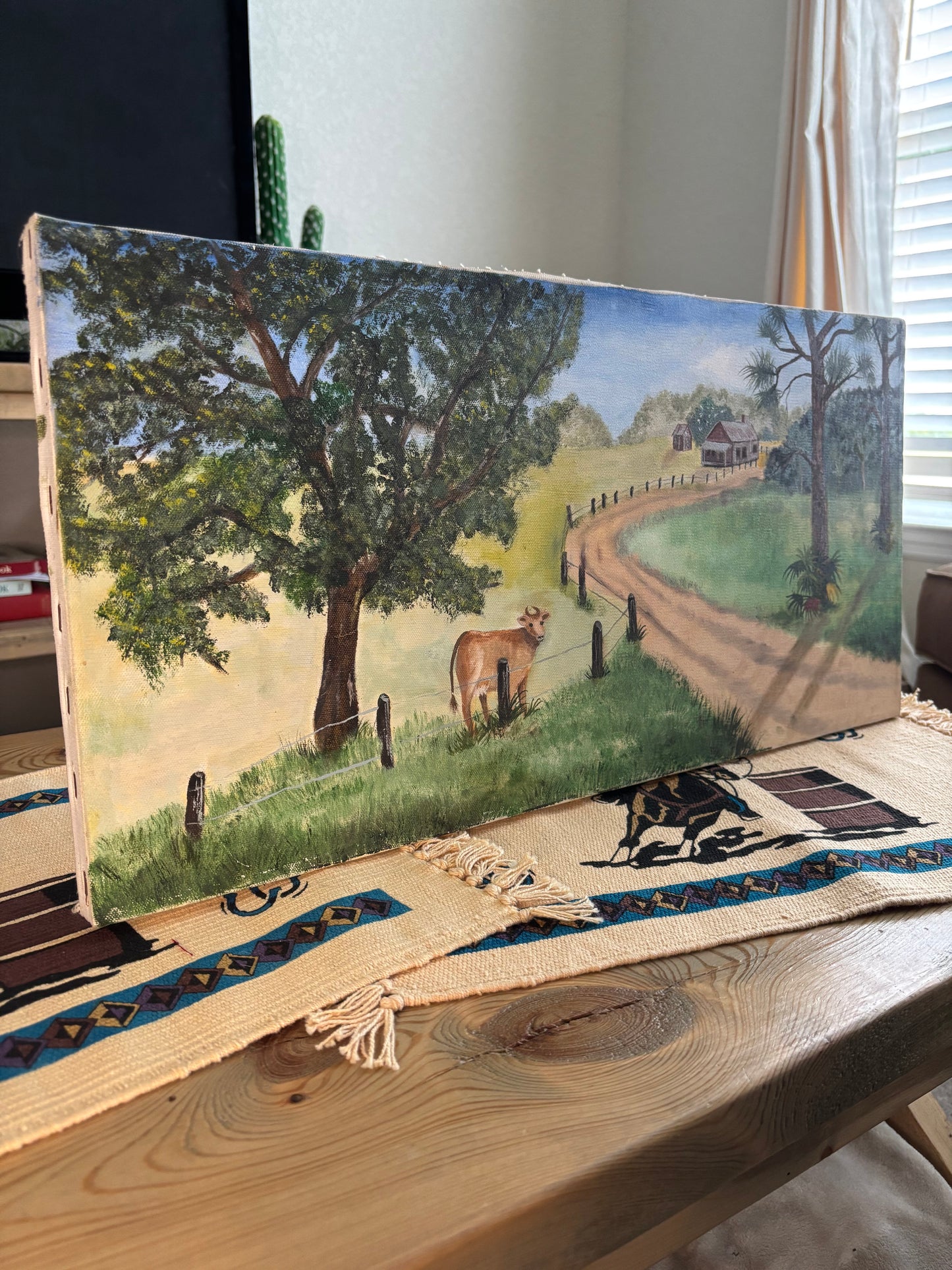 *VINTAGE* ORIGINAL FARM PAINTING