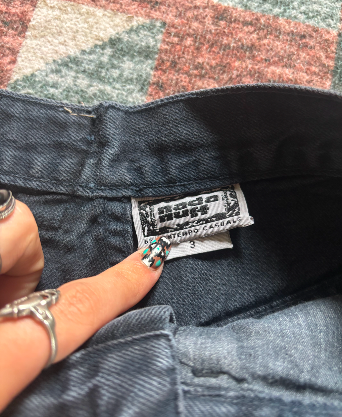 23” BLACK NADA NUFF DENIM SHORTS *VINTAGE*