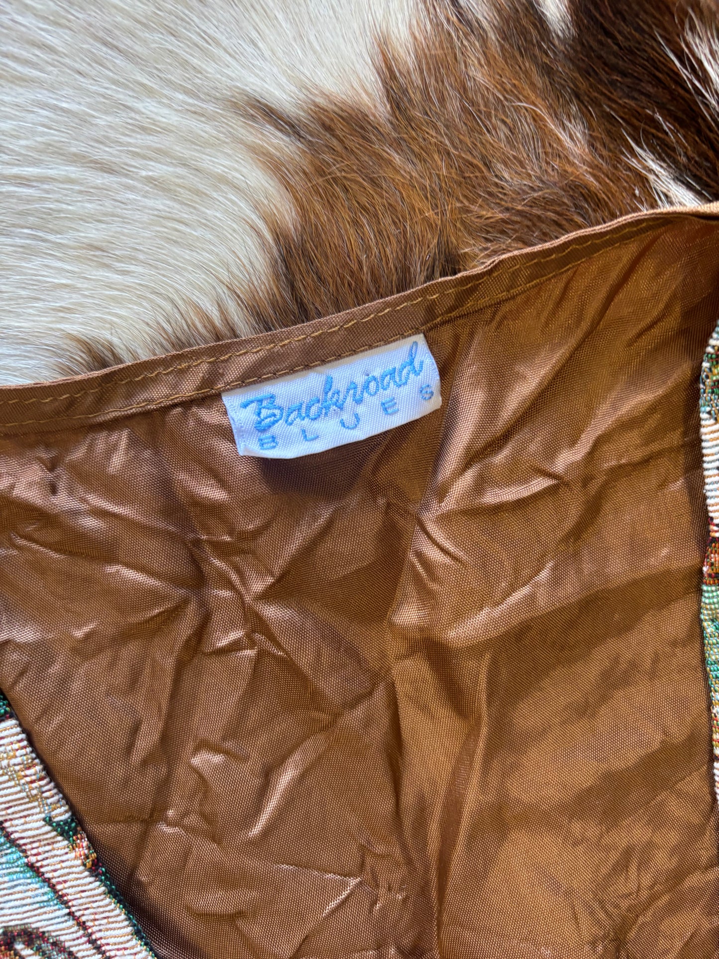 *VINTAGE* TAPESTRY HORSE VEST