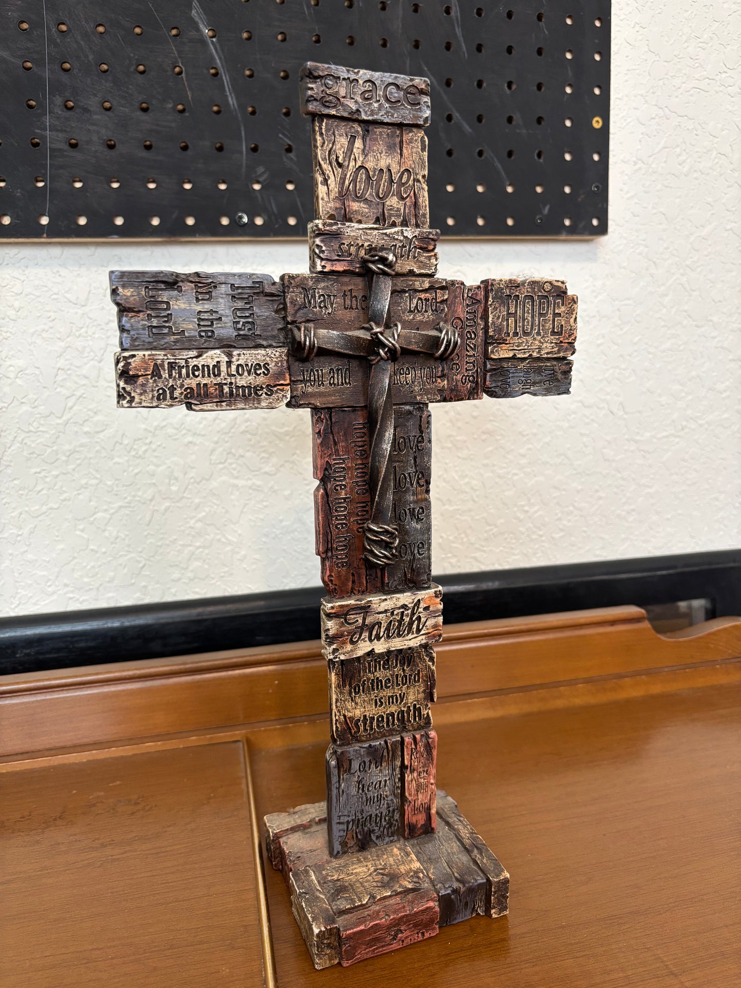 WESTERN RUSTIC CROSS DECOR