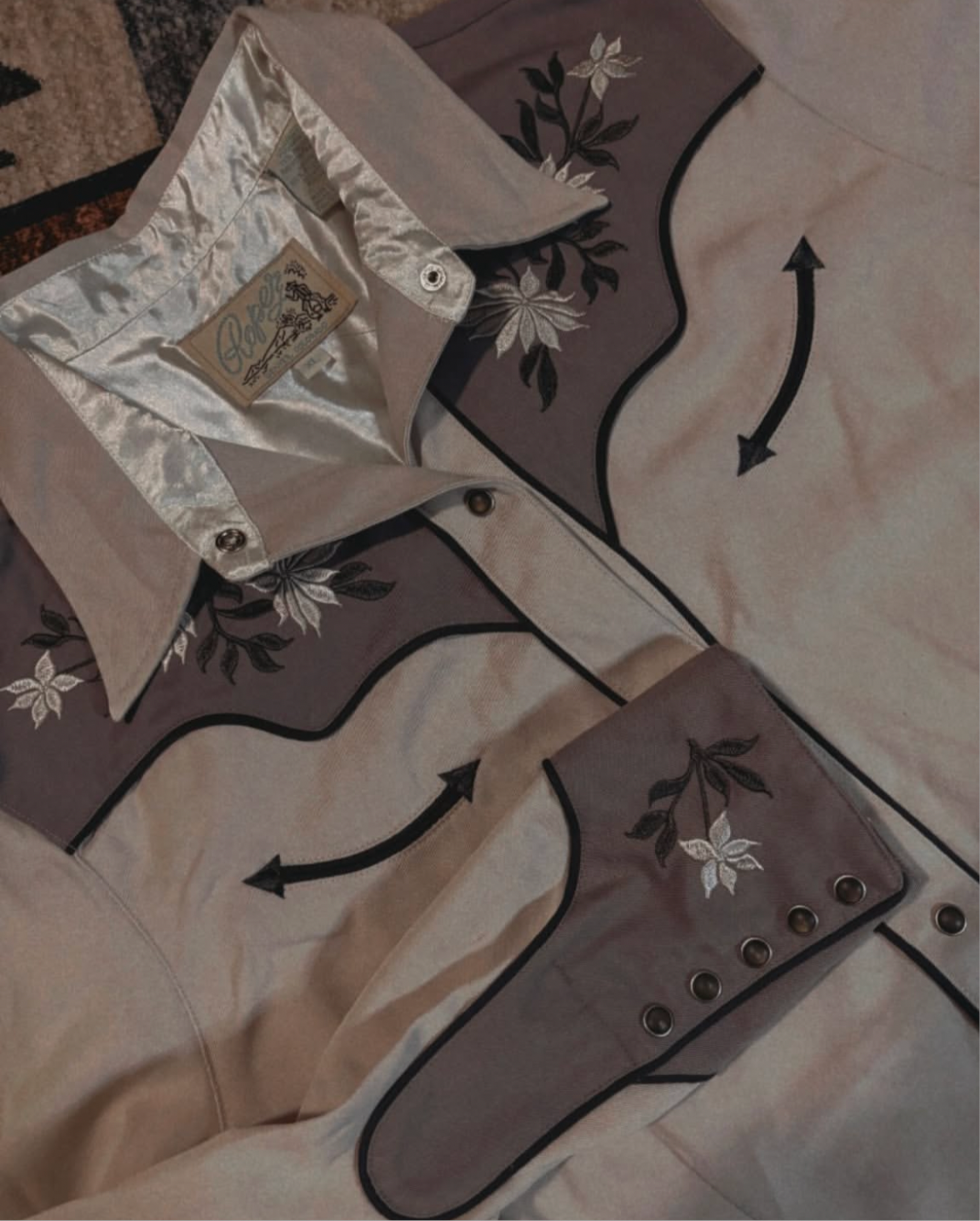 DEADSTOCK ROPER FLORAL PEARL SNAP