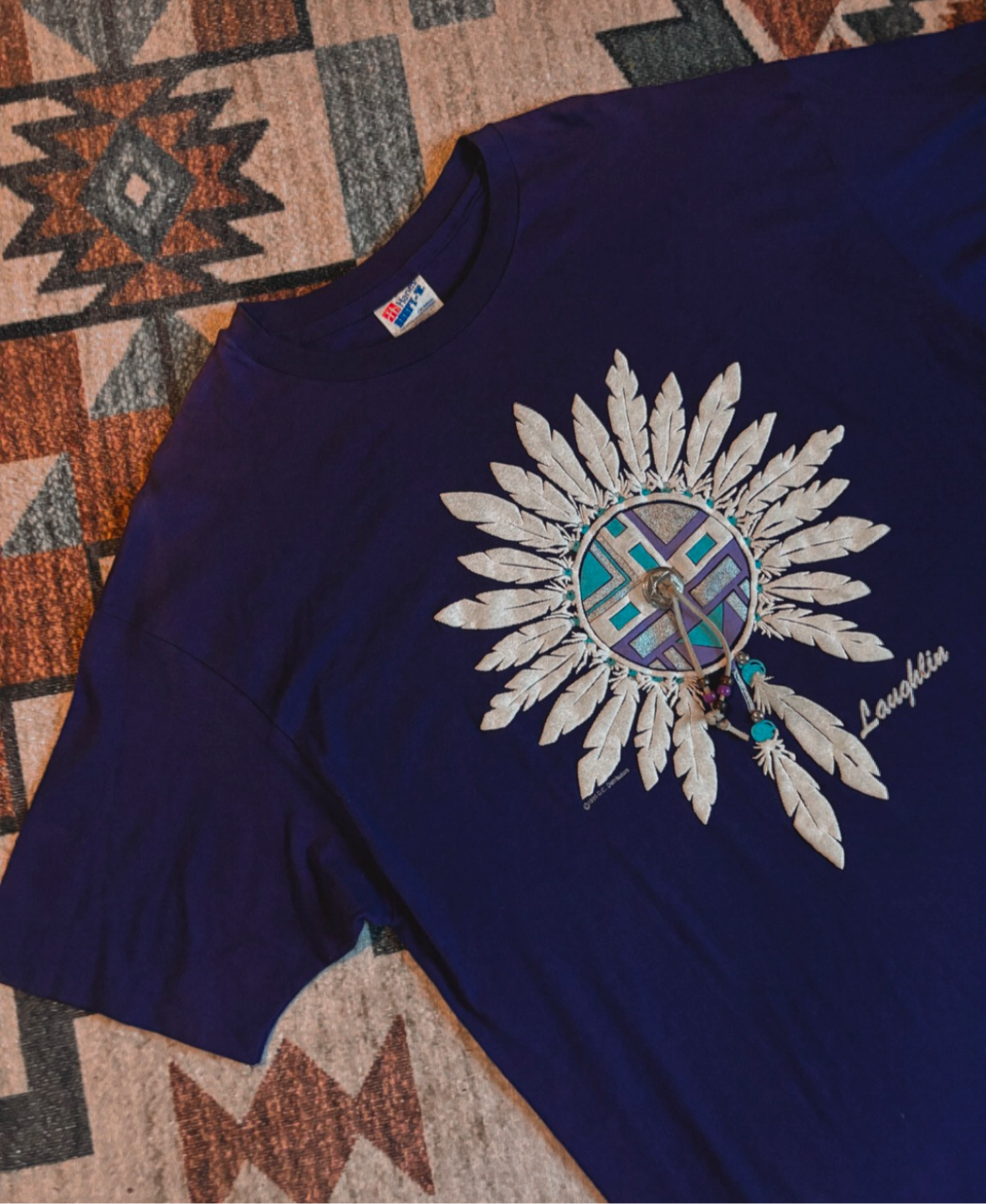 LAUGHLIN SUNFACE CONCHO PUFF TEE *VINTAGE*