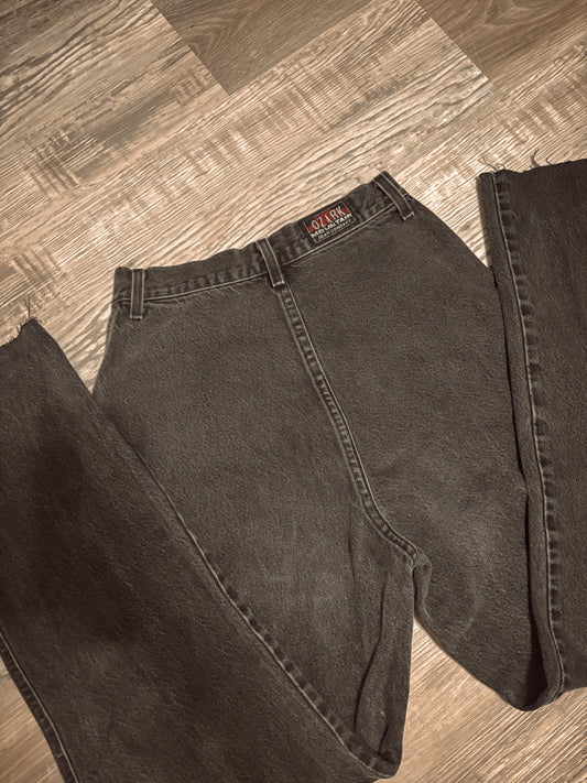 *VINTAGE* 26” BLACK OZARK BAREBACK JEAN