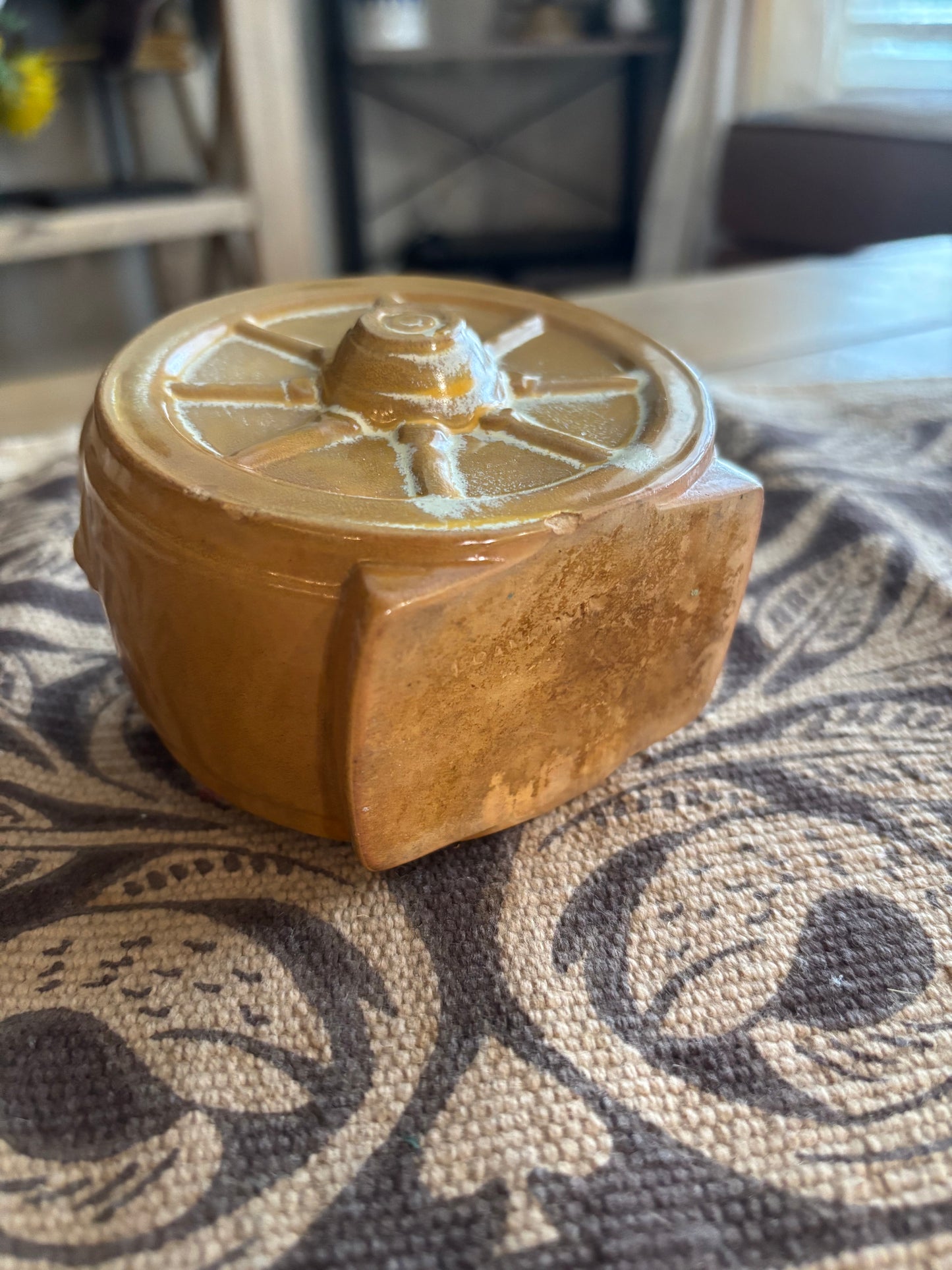 *VINTAGE* DESERT GOLD FRANKOMA OPEN SUGAR DISH OR MINI VASE