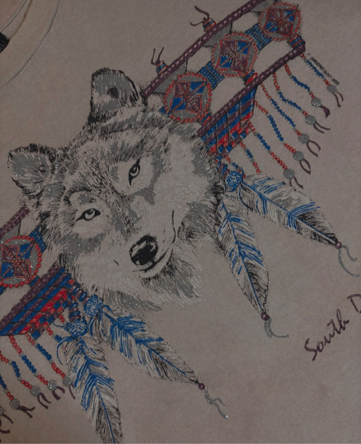 DIAMOND DUST SOUTH DAKOTA WOLF TEE *VINTAGE*
