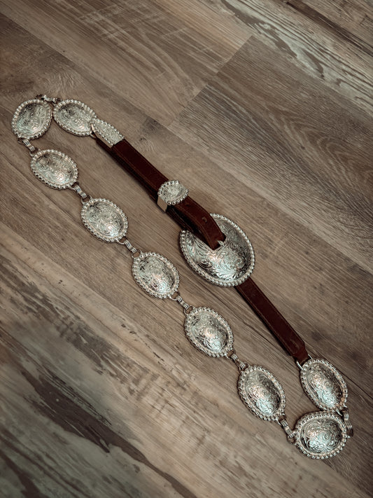 *VINTAGE* THE FAMOUS TONY LAMA CONCHO BELT