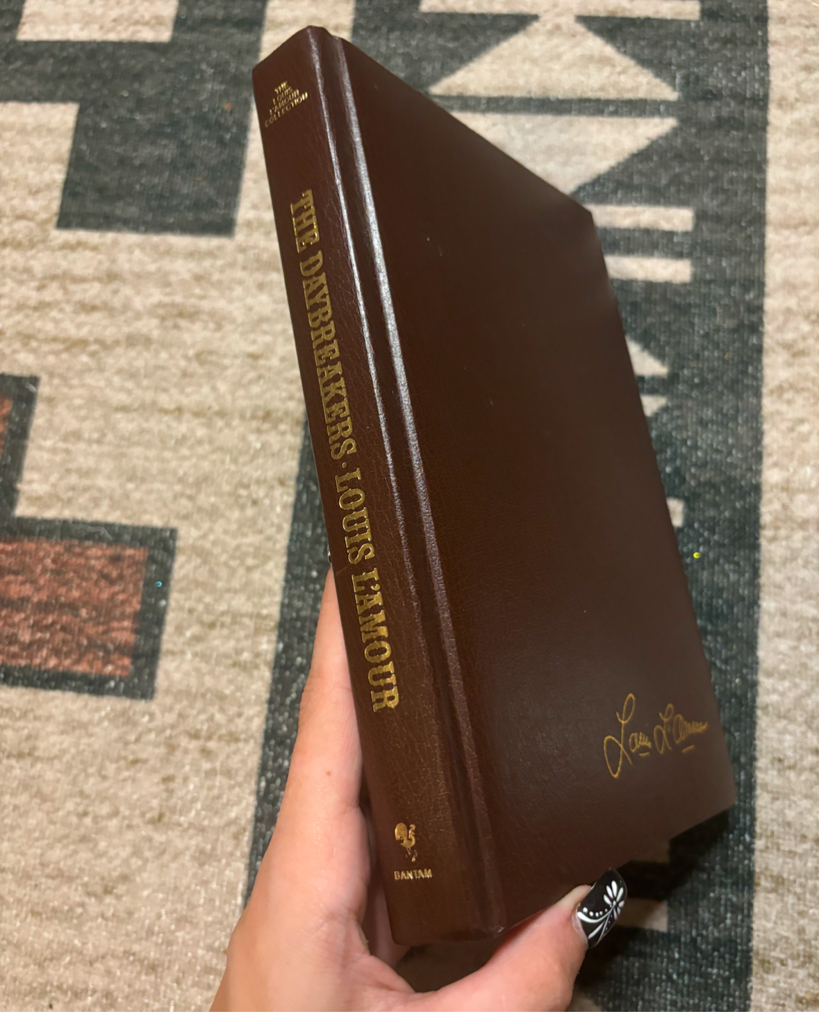 LEATHER BOUND LOUIS L’AMOUR HARDBACK BOOKS- KILLOE, FLINT, DAYBREAKERS *VINTAGE*