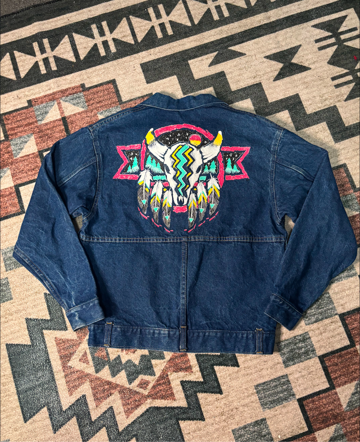 RARE LONGHORN JEAN JACKET *VINTAGE*