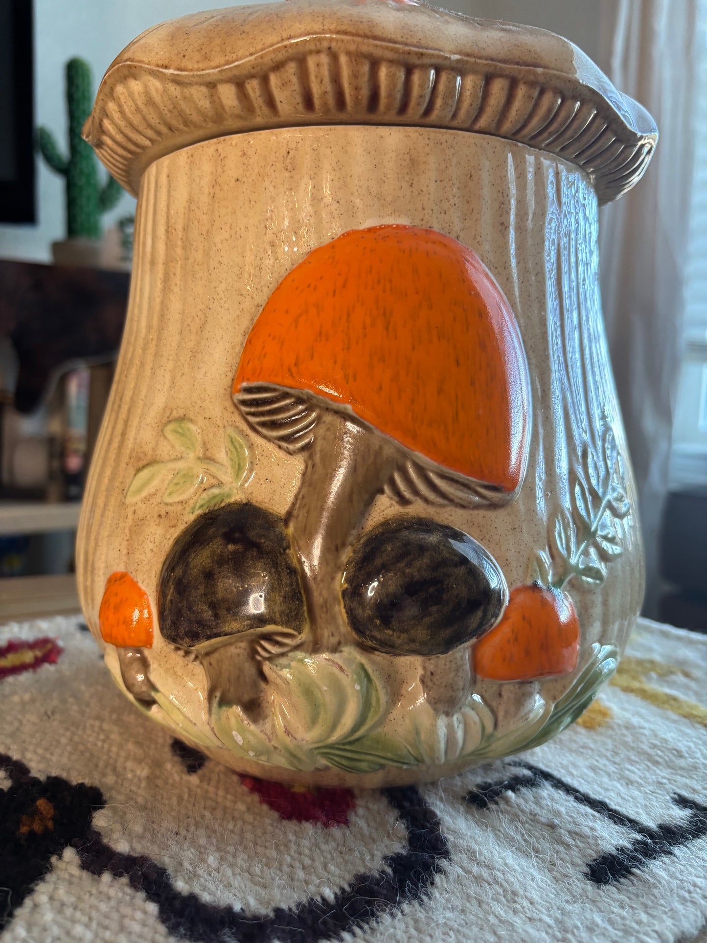 *VINTAGE* ARNEL MUSHROOM CANISTER COOKIE JAR