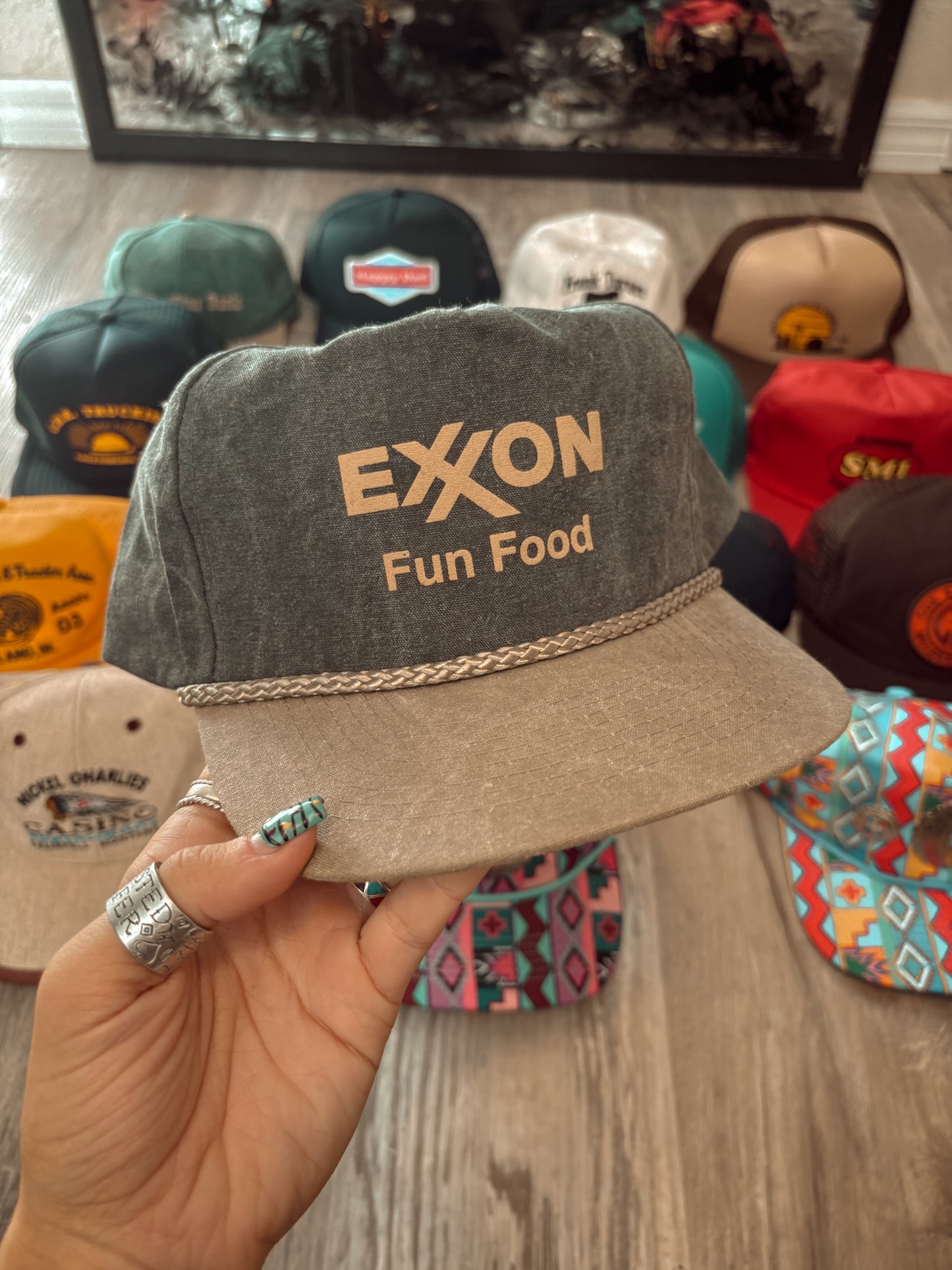 *VINTAGE* EXXON TRUCKER HAT