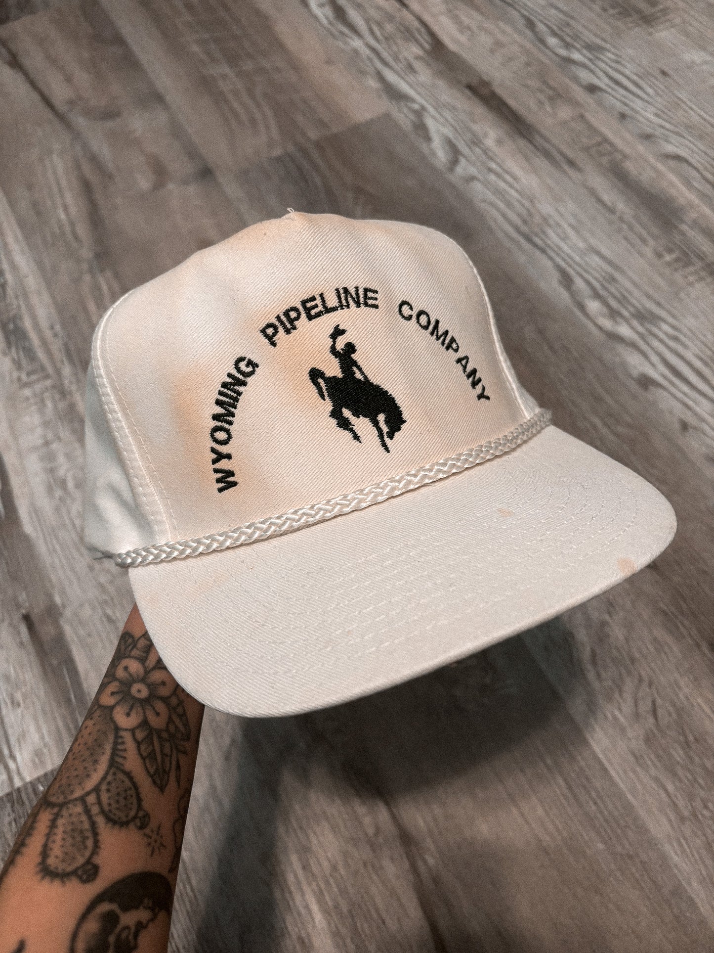 WYOMING PIPELINE COMPANY TRUCKER SNAPBACK HAT *VINTAGE*