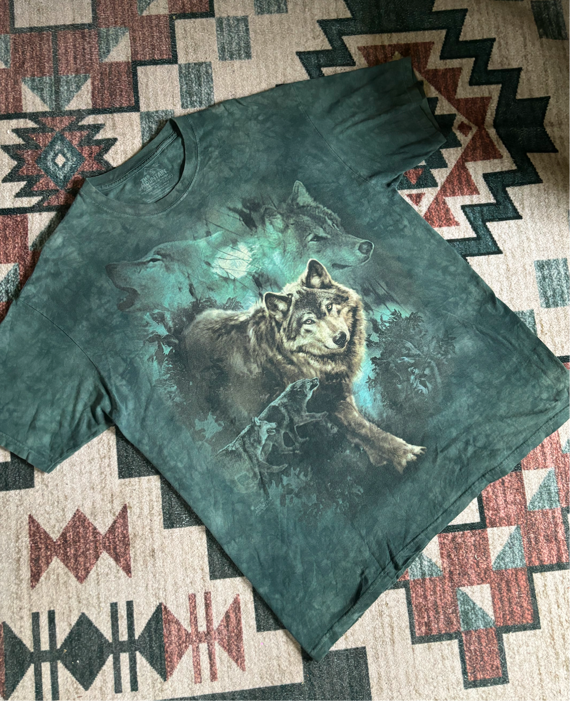 MOUNTAIN TAG WOLF NATURE TEE *VINTAGE*