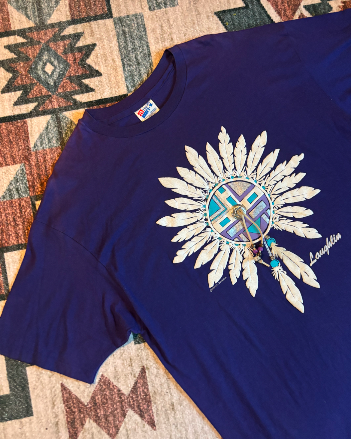 LAUGHLIN SUNFACE CONCHO PUFF TEE *VINTAGE*