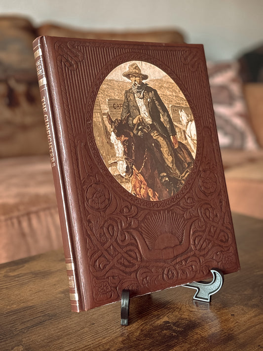 *VINTAGE* THE GUNSLINGERS LEATHER COVER TIME LIFE OLD WEST BOOK