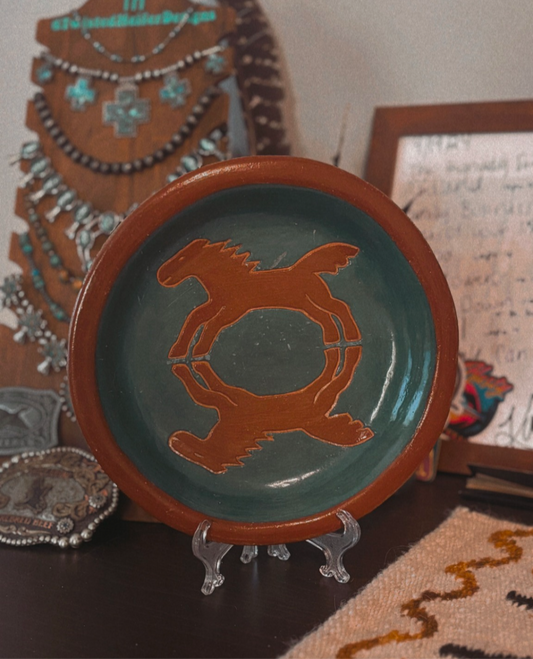 HANDMADE HORSE PLATE *VINTAGE*