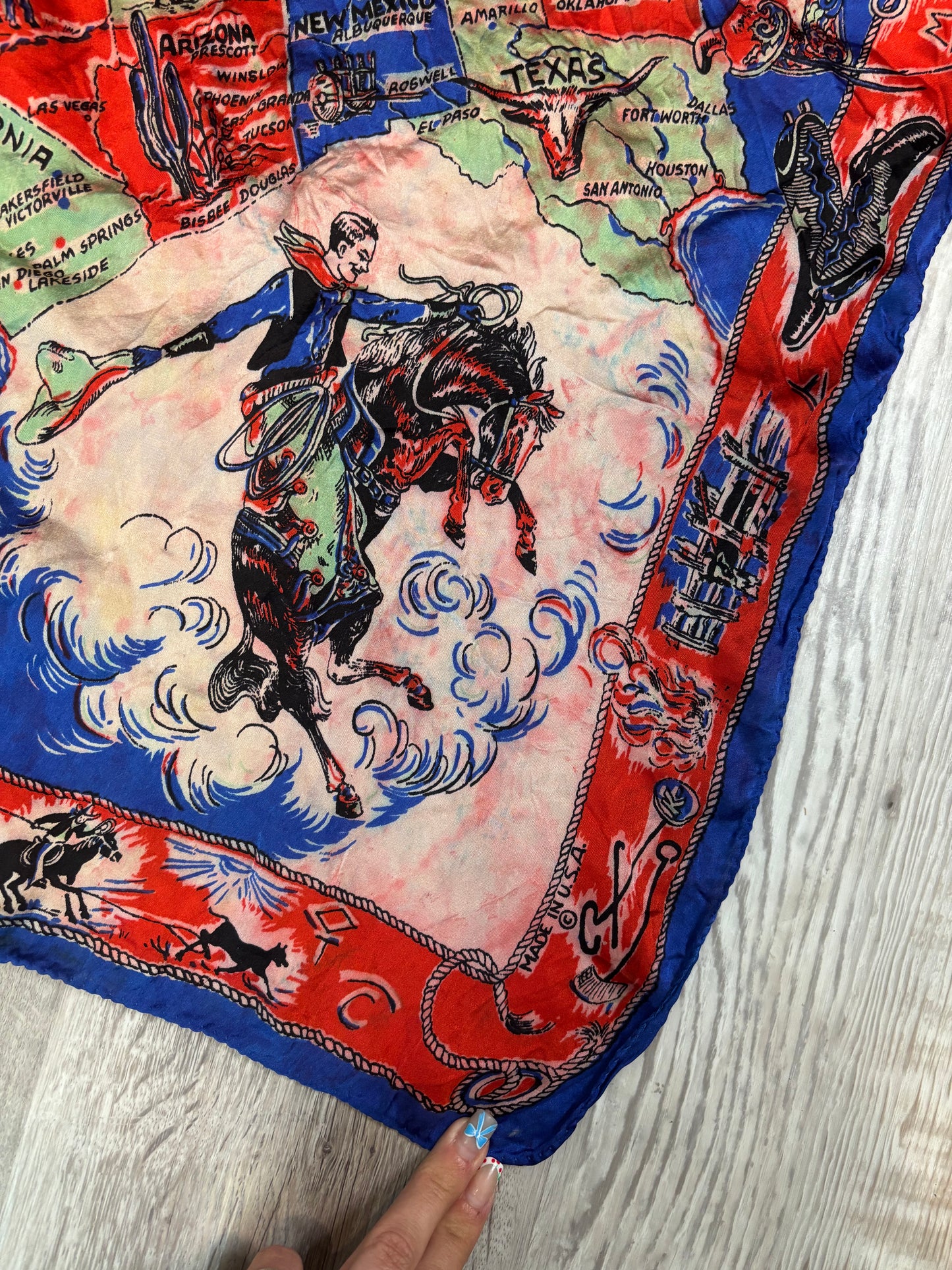 ‘50S WESTERN HANDKERCHIEF *VINTAGE*