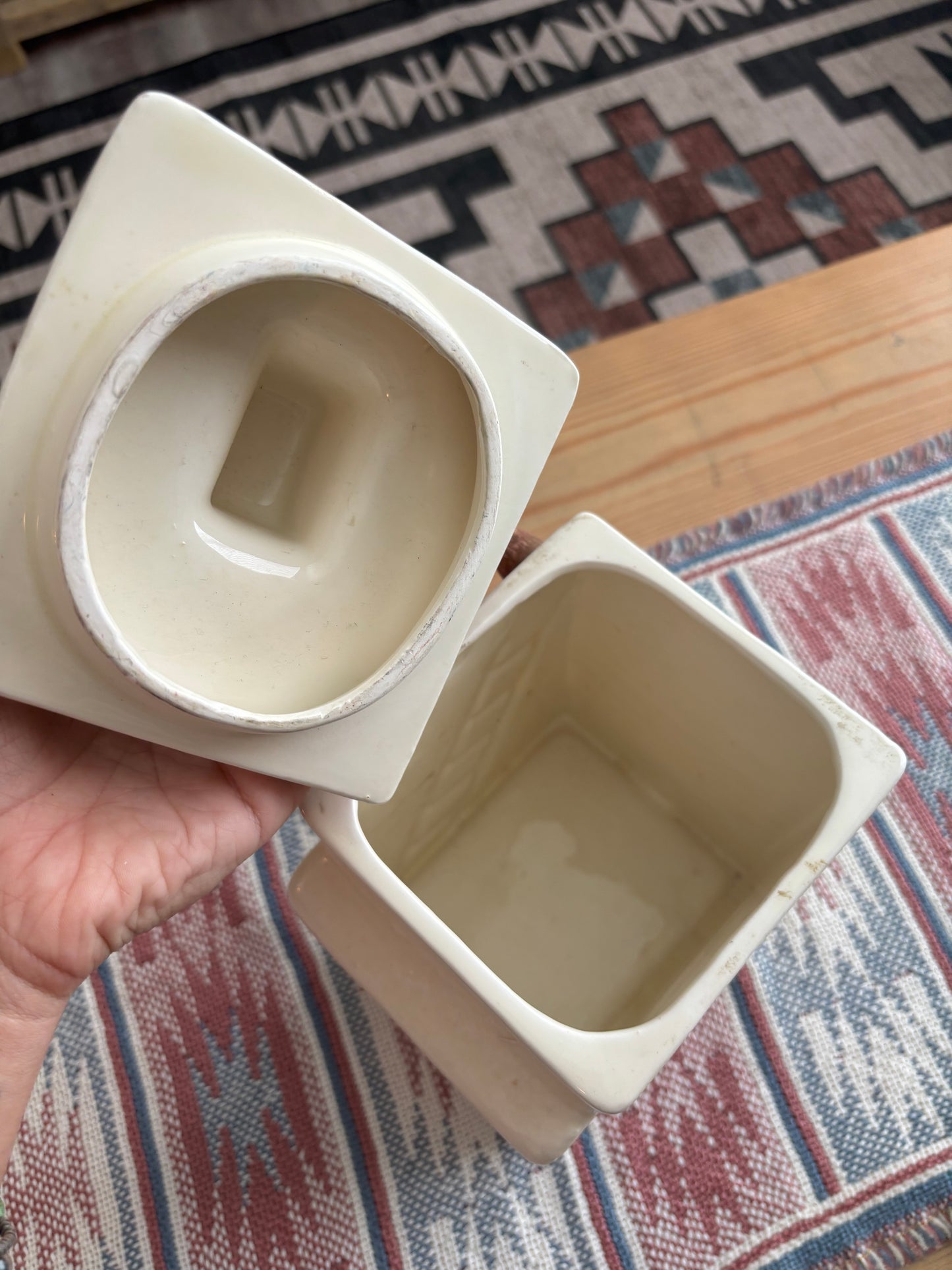 SIGNED SUNSHINE, ADOBE HOUSE COOKIE JAR CANISTER *VINTAGE*