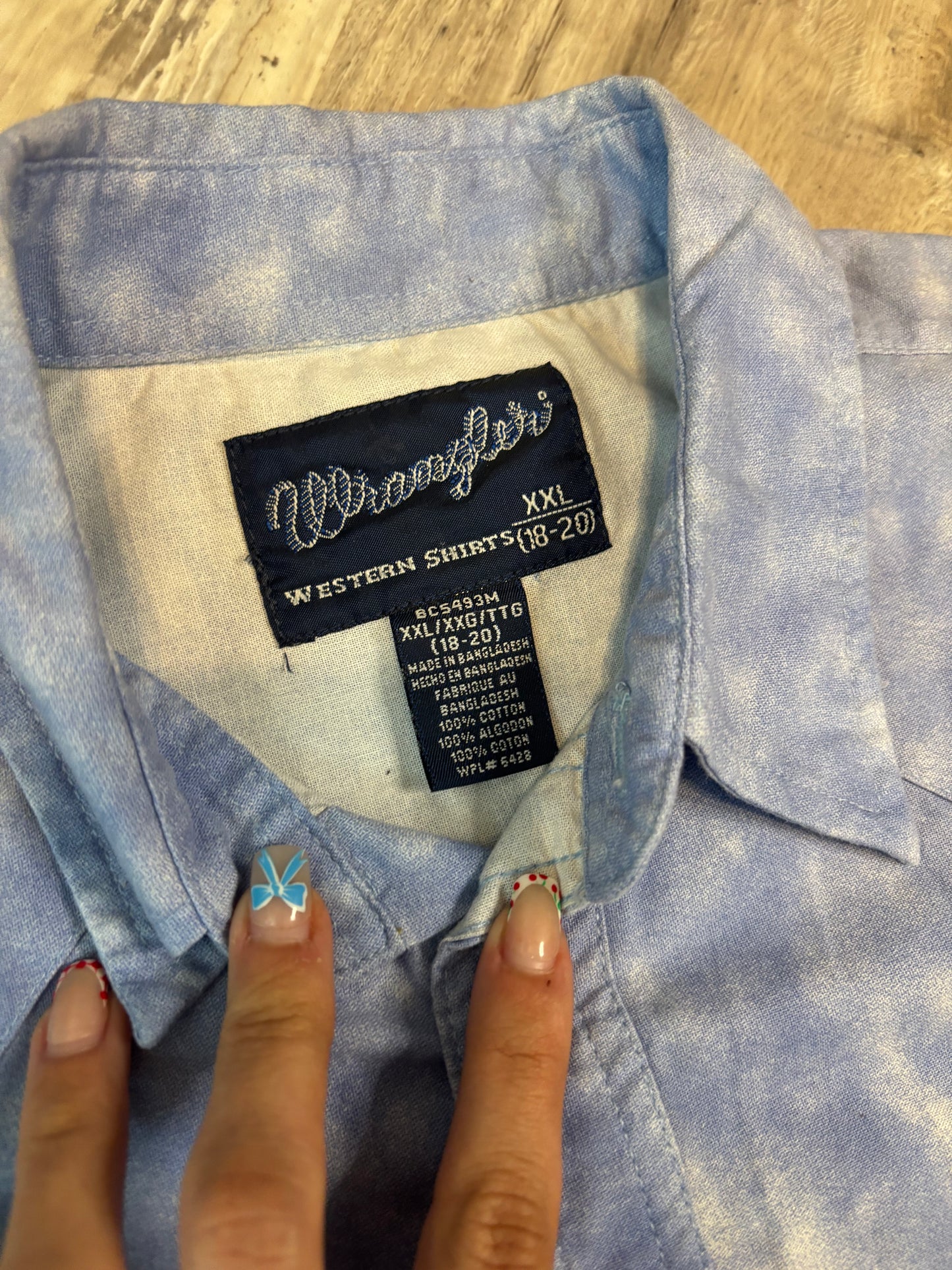 HORSES PEARL SNAP WRANGLER SHIRT *VINTAGE*