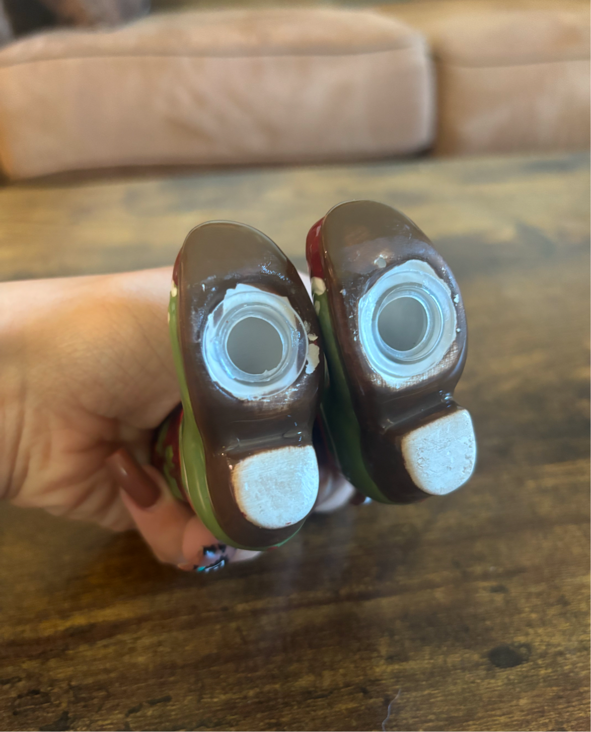 CHRISTMAS BOOTS SALT & PEPPER SHAKER SET *VINTAGE*