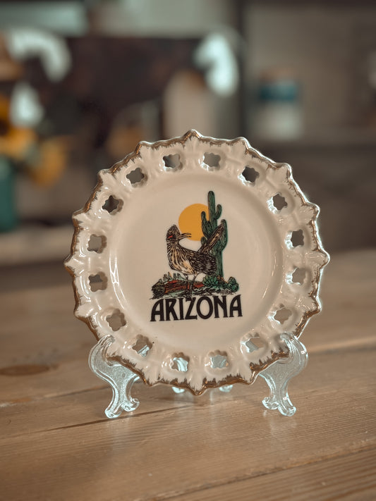 *VINTAGE* ARIZONA MINI DECORARIVE PLATE TRINKET TRAY