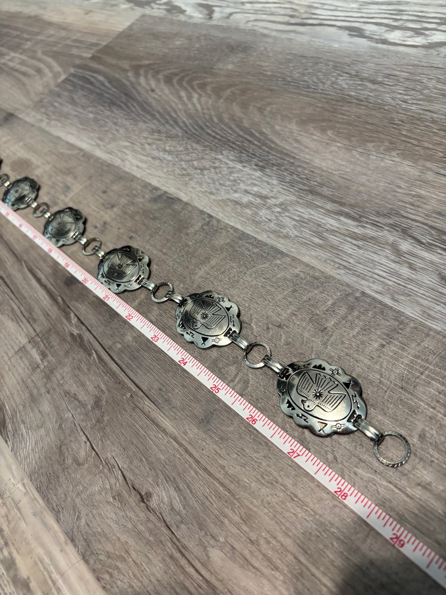 *VINTAGE* THUNDERBIRD CONCHO CHAIN BELT