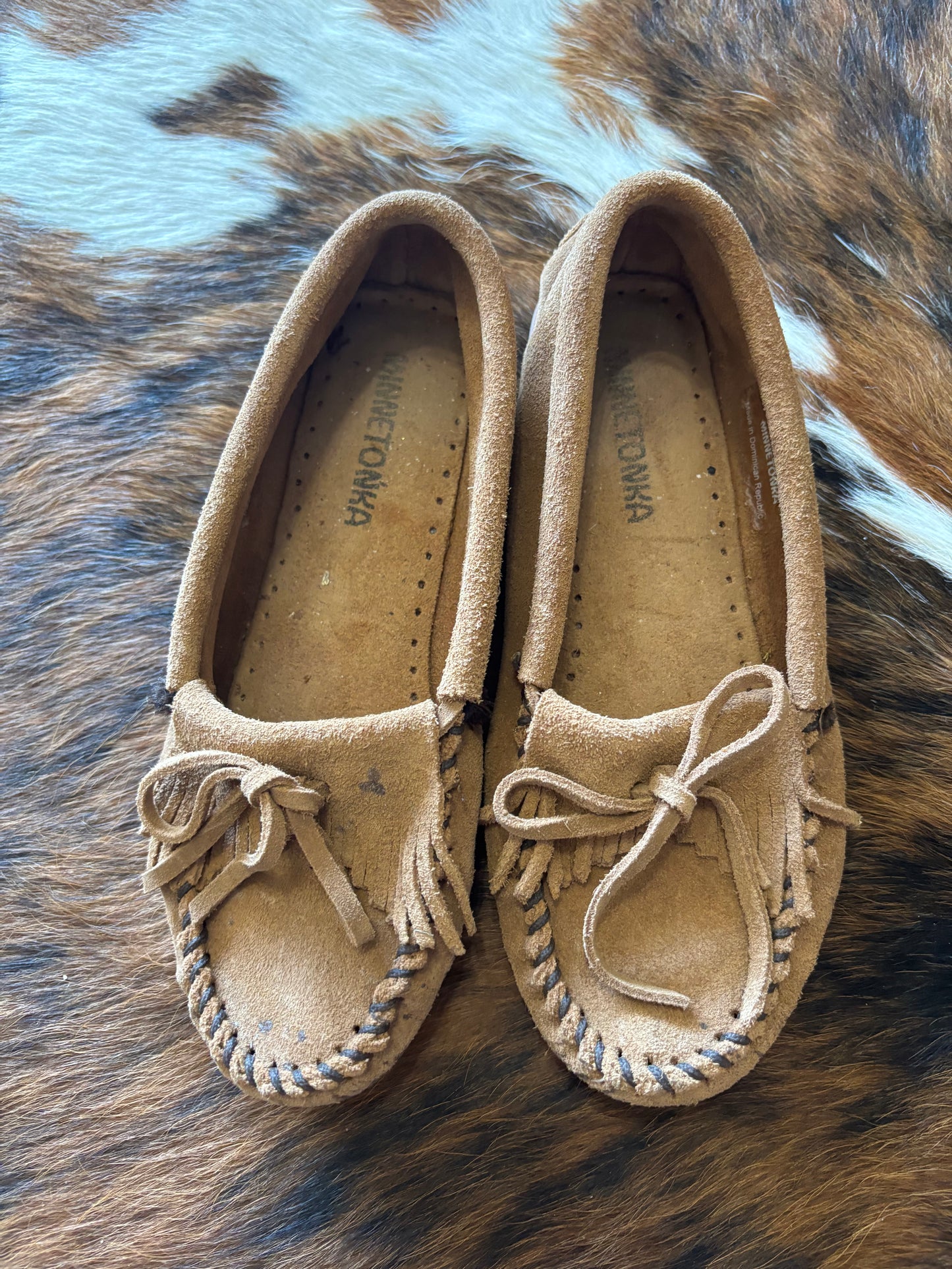 *VINTAGE* WOMENS 5.5 KILTY MINNETONKA MOCCASINS SHOES