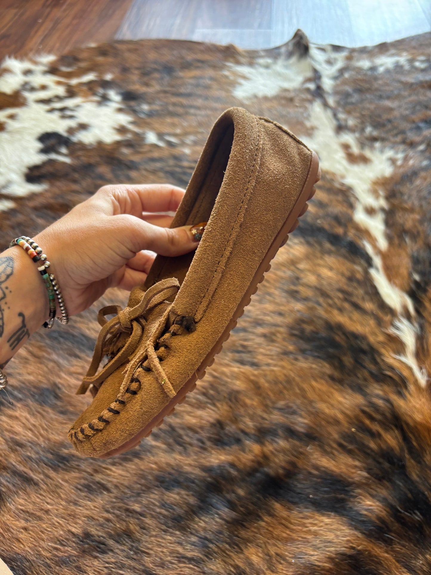 *VINTAGE* WOMENS 5.5 KILTY MINNETONKA MOCCASINS SHOES
