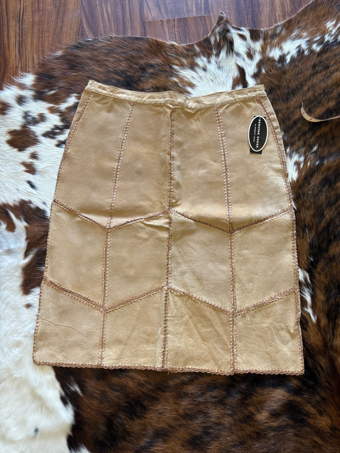 *VINTAGE*DEADSTOCK* 39” GENUINE SUEDE SKIRT