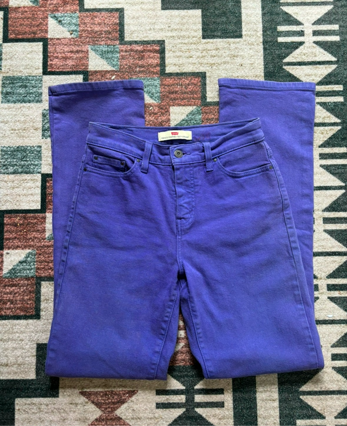 26” PURPLE BROWN-TAG LEVI JEANS 512 STRAIGHT LEG