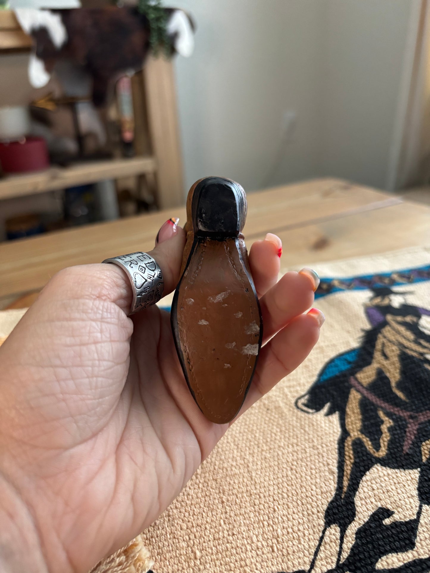 *VINTAGE* MINI CERAMIC COWBOY BOOT