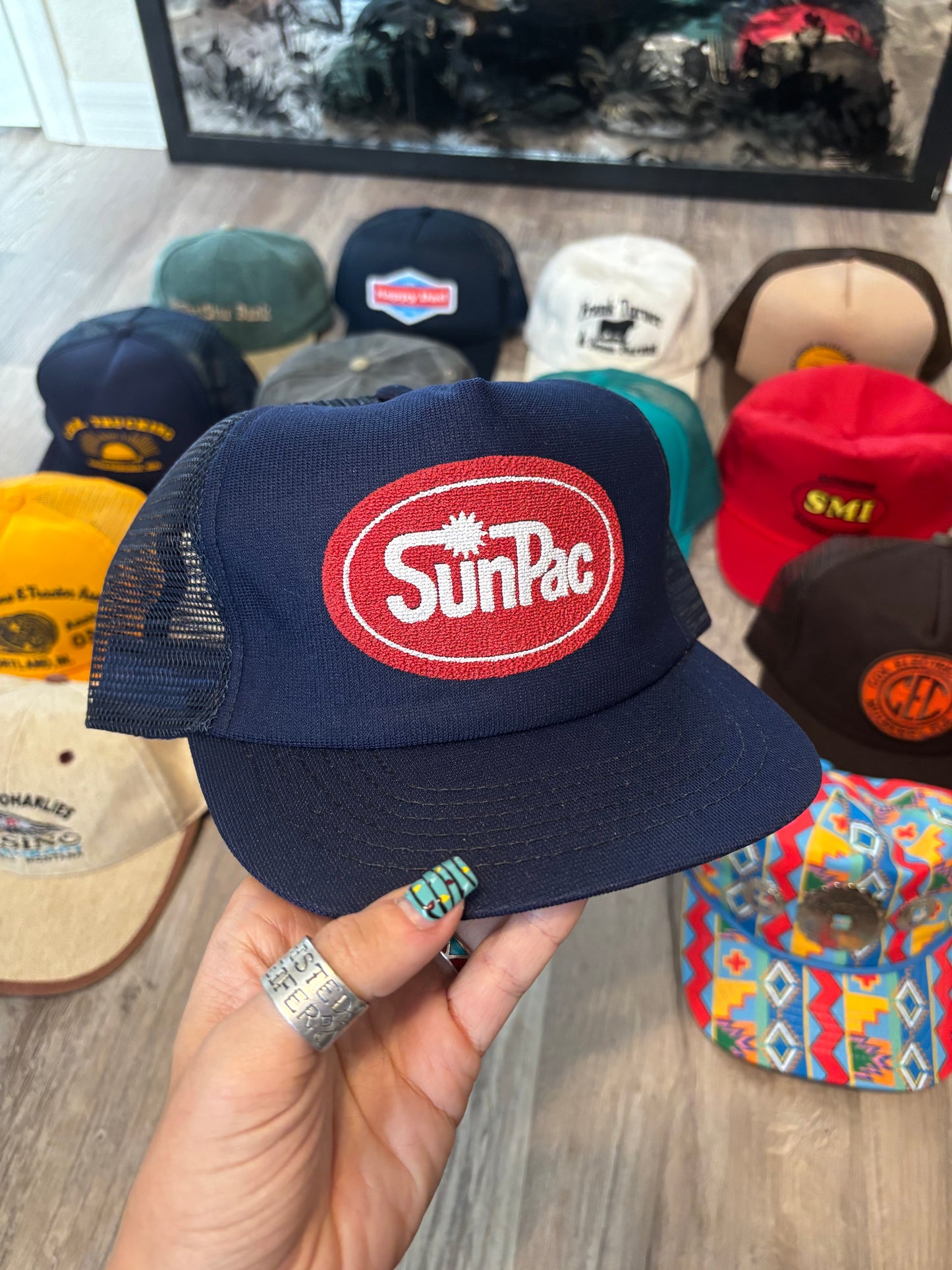 *VINTAGE* SUNPAC TRUCKER HAT