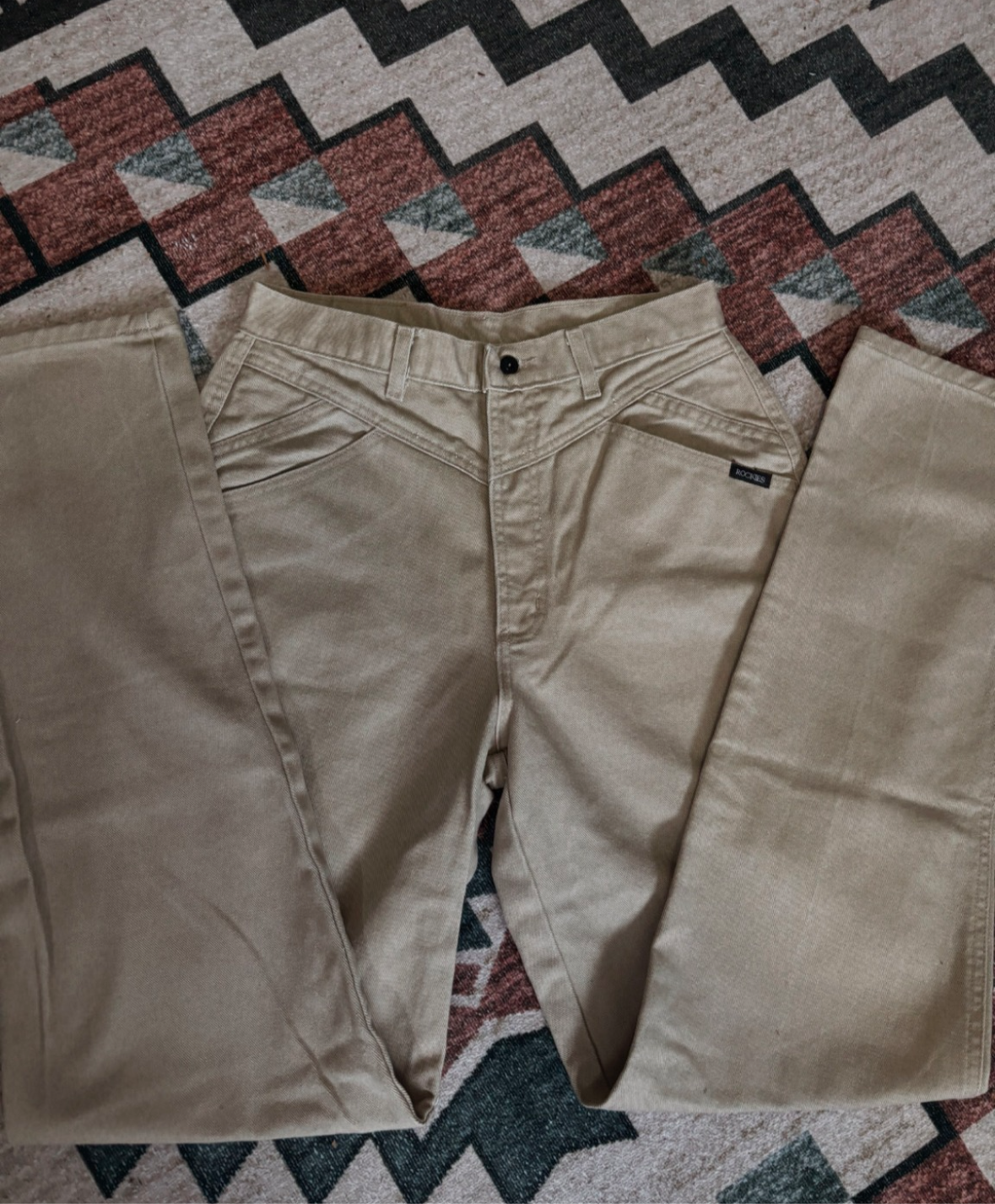 30” KHAKI ROCKIES BAREBACK JEANS *VINTAGE*