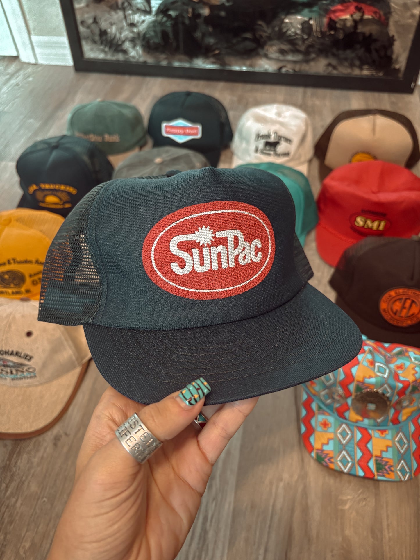 *VINTAGE* SUNPAC TRUCKER HAT
