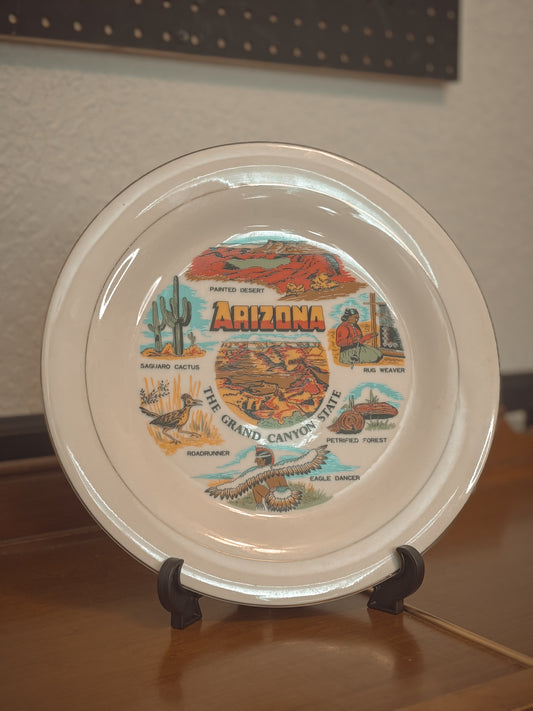 *VINTAGE* ARIZONA STATE DECORATIVE PLATE