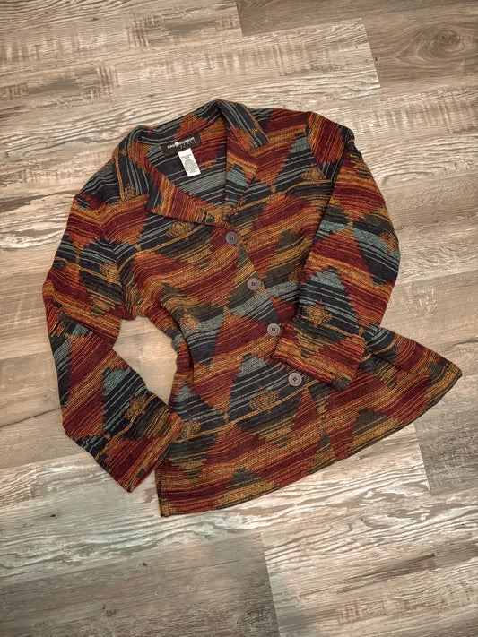 *VINTAGE* AZTEC SOUTHWESTERN TAPESTRY TYPE JACKET COAT