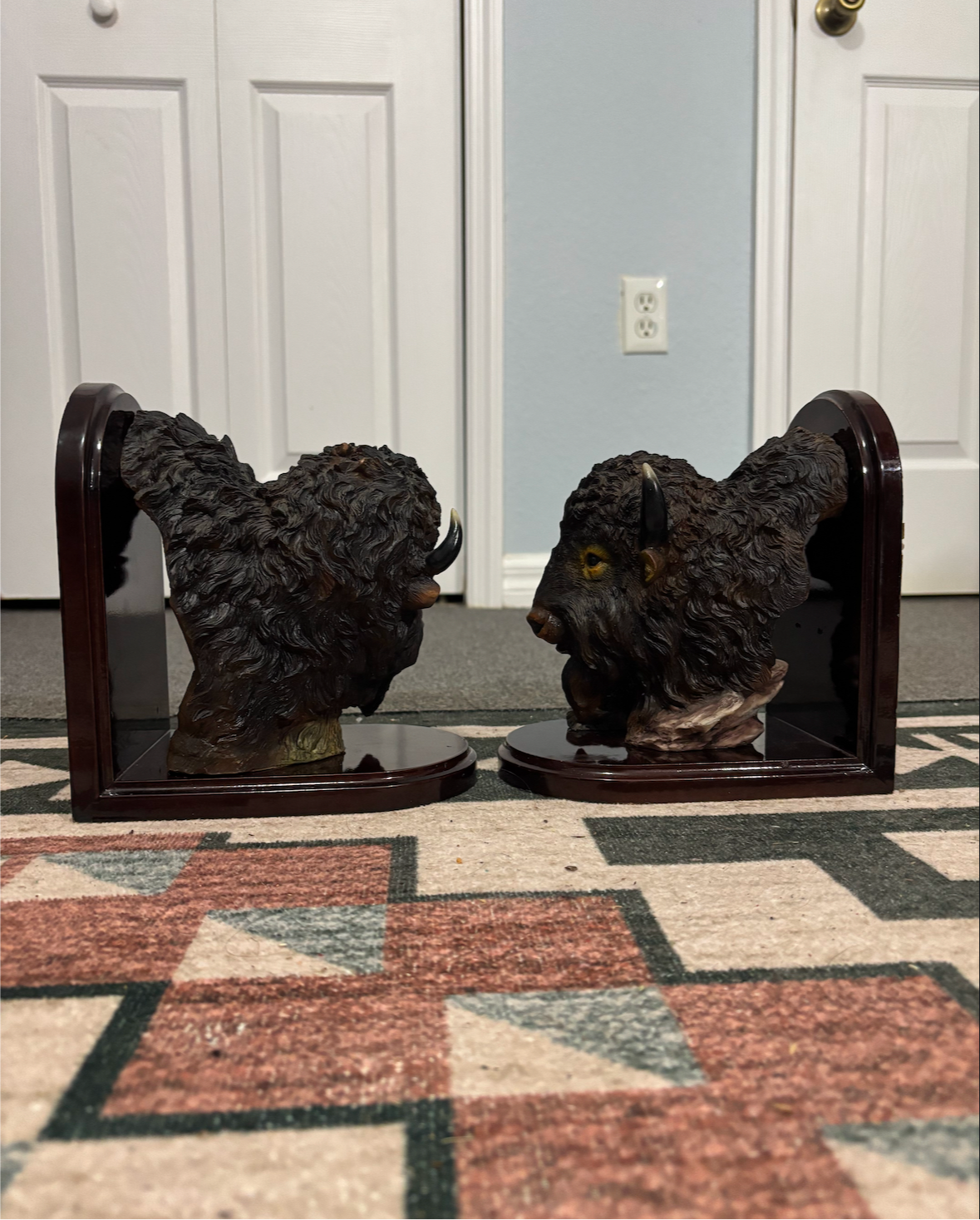 BISON BOOKENDS *VINTAGE*