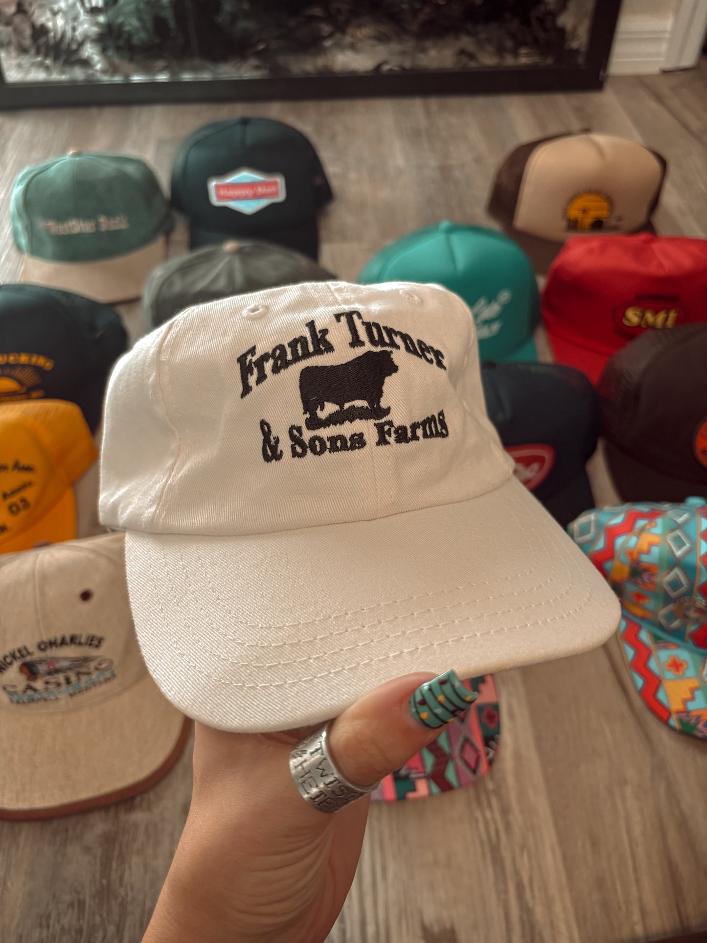 *VINTAGE* FRANK TURNER BULLS CATTLE HAT