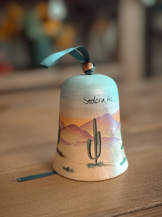 *VINTAGE* HAND PAINTED SEDONA CACTUS BELL