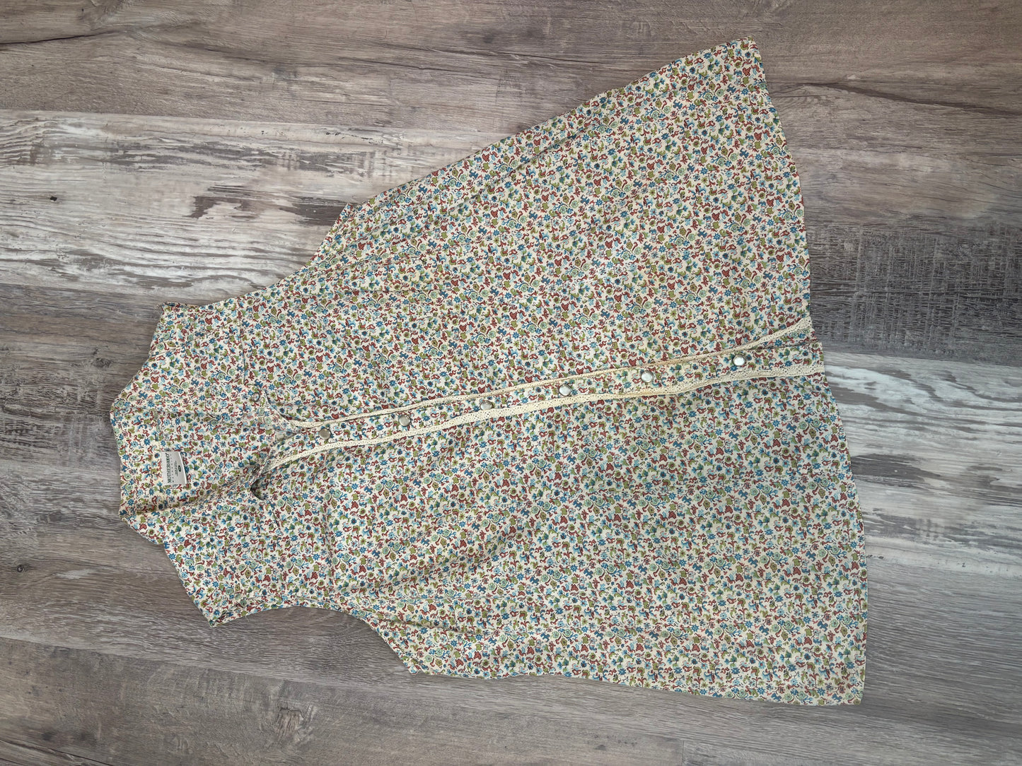 FLORAL PEARL SNAP TANK